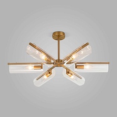 Потолочная люстра Eurosvet Trompeta 70144/6 латунь