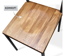 Кухонный стул Sheffilton SHT-S90 деревянный прозр.лак/лосось/антрацит 7531518101 4