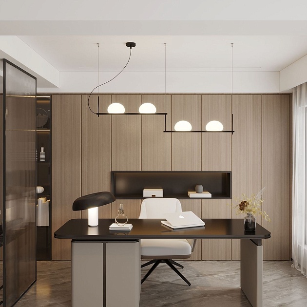 Подвесной светильник Eurosvet Stair 70145/4 черный изображение 4 Подвесной светильник Eurosvet Stair 70145/4 черный Фото № 4