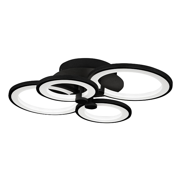 Потолочная светодиодная люстра iLedex Ring A001/4 BK Фото № 6