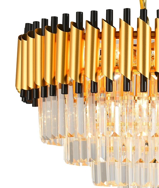 Подвесная люстра Natali Kovaltseva Darian 76017/10C Gold изображение 2 Подвесная люстра Natali Kovaltseva Darian 76017/10C Gold Фото № 2