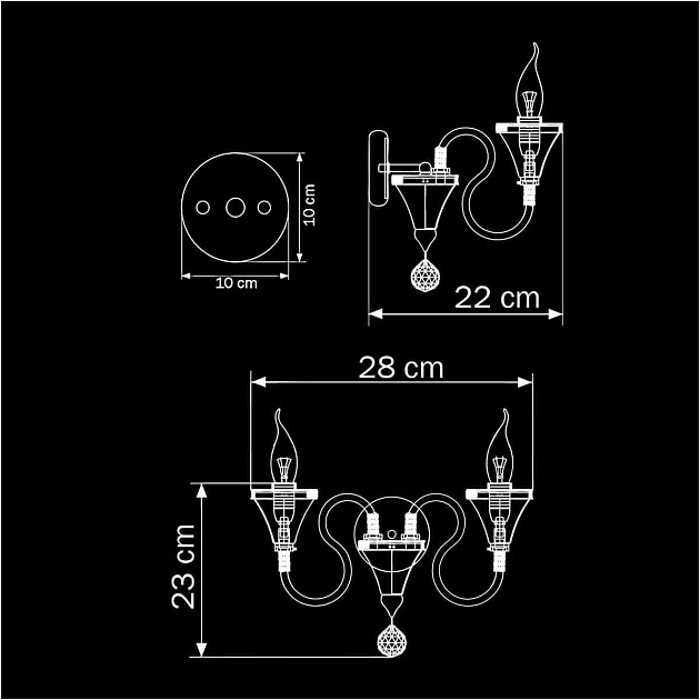 Бра Osgona Serpente 703624 Фото № 3