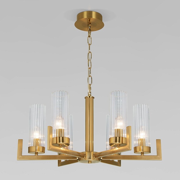 Подвесная люстра Eurosvet Arganie 60133/6 латунь изображение 1 Подвесная люстра Eurosvet Arganie 60133/6 латунь Фото № 1
