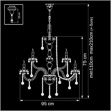 Подвесная люстра Osgona Vidare 738152 1