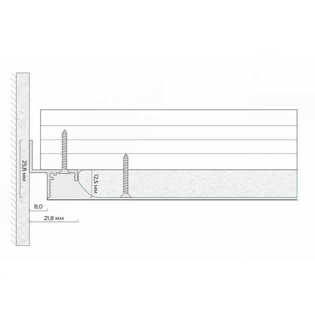 Безрамный теневой профиль FerGipps черный ТП 8 УТ000002549 изображение 3 Безрамный теневой профиль FerGipps черный ТП 8 УТ000002549 Фото № 3