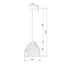 Подвесной светильник Eurosvet Sinki 40076/1 белый 1