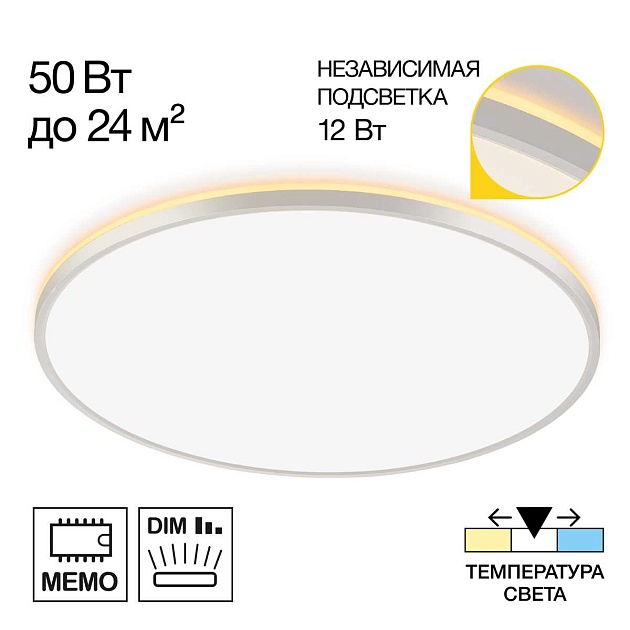 Потолочный светодиодный светильник Citilux Norma CL748600 изображение 1 Потолочный светодиодный светильник Citilux Norma CL748600 Фото № 1