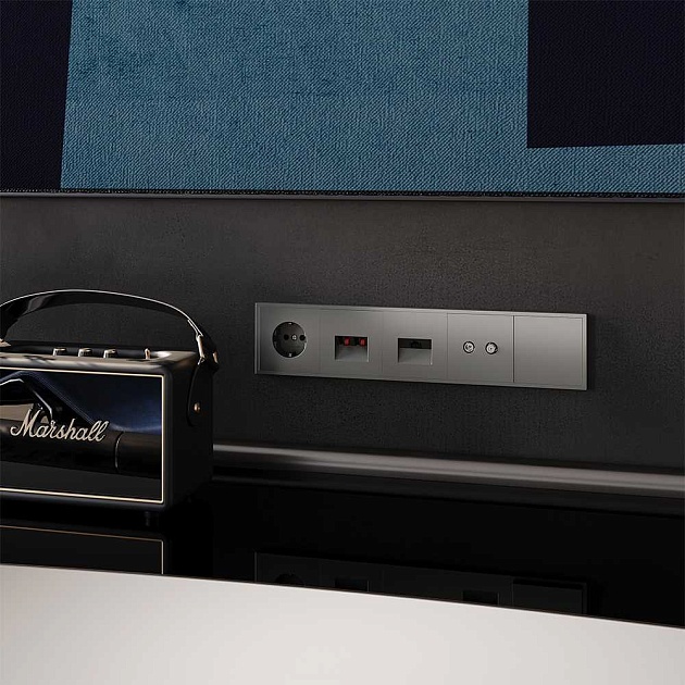 Заглушка Voltum S70 с суппортом, (титан) VLS080106 Фото № 3