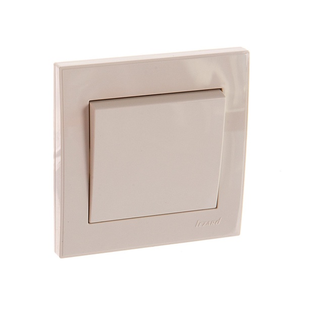 Выключатель Lezard Rain кремовый 703-0303-100 изображение 1 Выключатель Lezard Rain кремовый 703-0303-100 Фото № 1