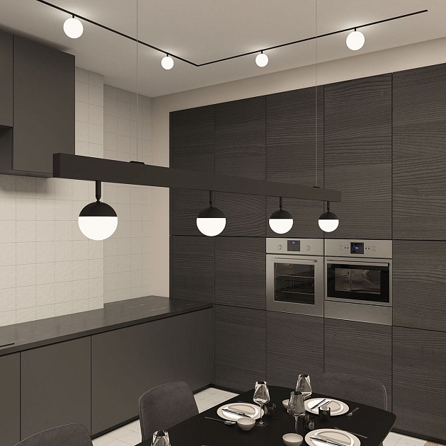 Трековый светодиодный светильник Denkirs Smart Moon DK8055-BK Фото № 4