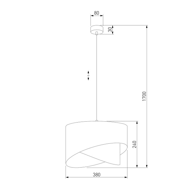 Подвесной светильник TK Lighting 4823 Grant Black Фото № 2
