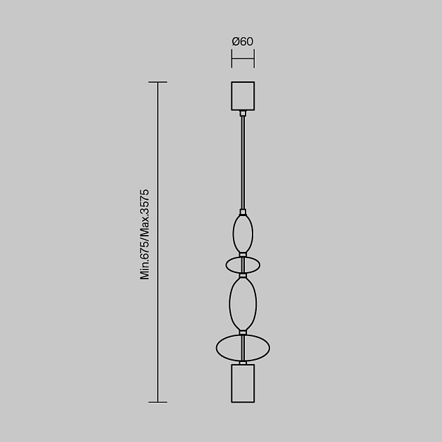 Подвесной светильник Maytoni Monochrome MOD071PL-L8B3K2 Фото № 8