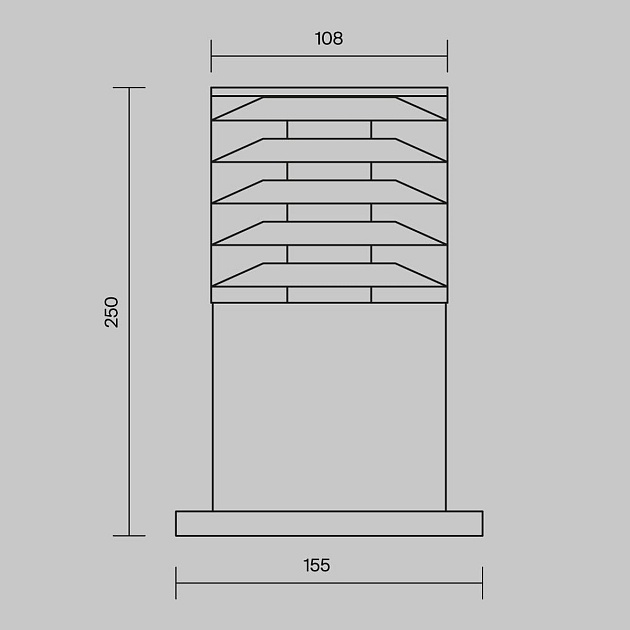 Уличный светильник Maytoni Bronx O576FL-01B1 Фото № 2