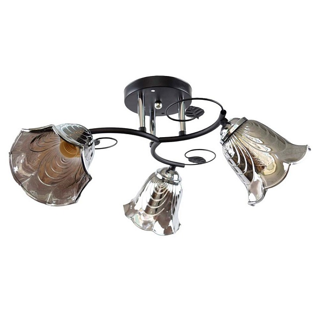 Потолочная люстра ЭкономСвет 12240/3BK+CR GR изображение 1 Потолочная люстра ЭкономСвет 12240/3BK+CR GR Фото № 1