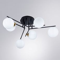 Потолочная люстра Arte Lamp Gemini A2243PL-6BK 2