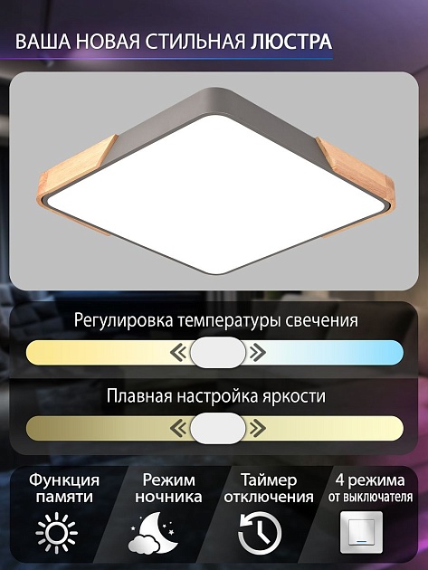 Потолочный светодиодный светильник Natali Kovaltseva LED LAMPS 81413 Фото № 2