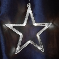 Светодиодная гирлянда Feron Бахрома Звезды 230V 5000K холодный белый статичная CL29 48614 2