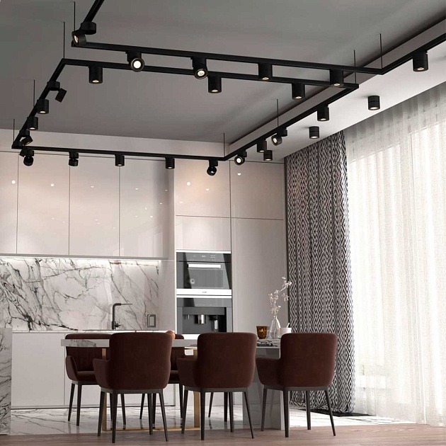 Трековый трехфазный светодиодный светильник Novotech Port Groda 358779 изображение 6 Трековый трехфазный светодиодный светильник Novotech Port Groda 358779 Фото № 6