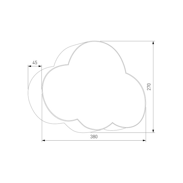 Настенный светильник TK Lighting 5886 Cloud Фото № 2