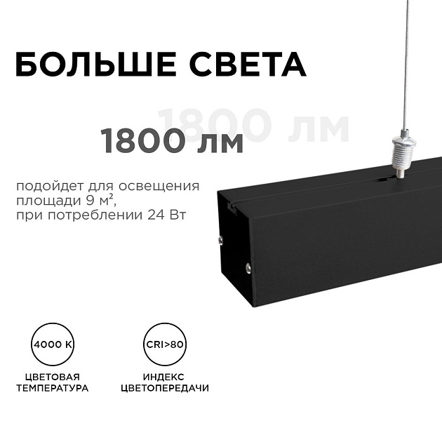 Подвесной светодиодный светильник Apeyron 30-10 изображение 8 Подвесной светодиодный светильник Apeyron 30-10 Фото № 8