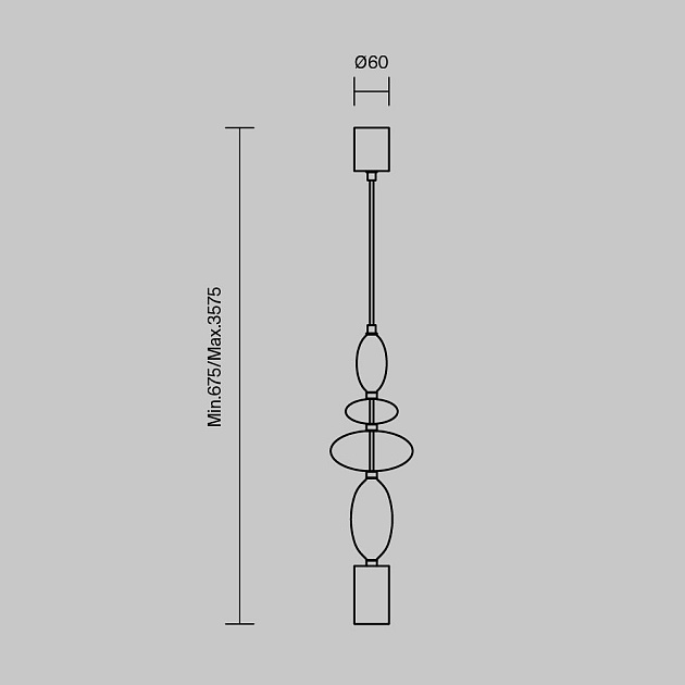 Подвесной светильник Maytoni Monochrome MOD071PL-L8B3K1 Фото № 7