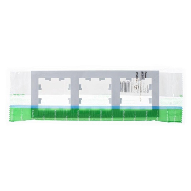Рамка 3-постовая Systeme Electric AtlasDesign белая ATN000103 Фото № 1