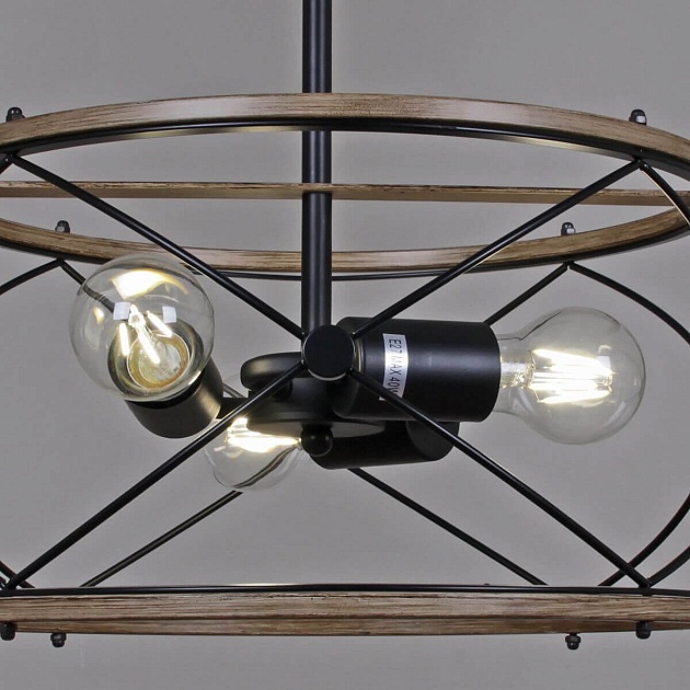 Подвесная люстра Illumico IL1008-3P-05 BK Wood Фото № 3