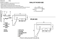 Бра Crystal Lux ELQI AP11W LED WH 1