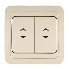 Выключатель 2 клав. прох. Makel Mimoza 25026