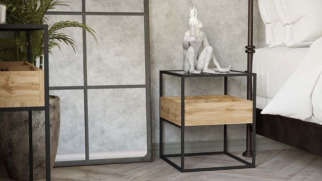 Прикроватная тумба Калифорния Кассо ТП01 Дуб вотан 6599811201 изображение 3 Прикроватная тумба Калифорния Кассо ТП01 Дуб вотан 6599811201 Фото № 3