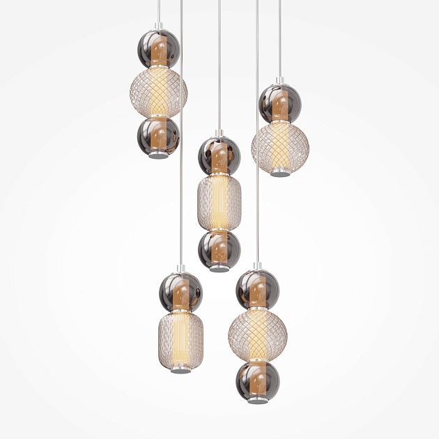 Подвесная светодиодная люстра Maytoni Drop MOD273PL-L80CH3K изображение 5 Подвесная светодиодная люстра Maytoni Drop MOD273PL-L80CH3K Фото № 5