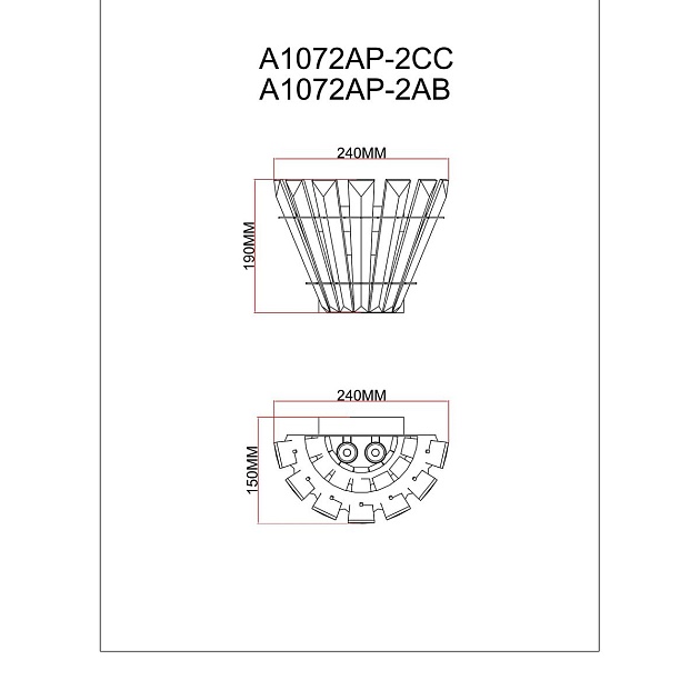 Настенный светильник Arte Lamp Florizel A1072AP-2AB изображение 2 Настенный светильник Arte Lamp Florizel A1072AP-2AB Фото № 2