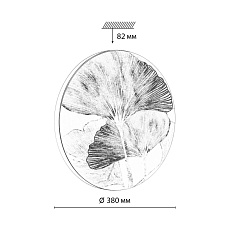 Настенно-потолочный светодиодный светильник Sonex Pale Floren 7747/DL 1