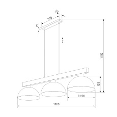 Подвесной светильник TK Lighting 4712 Oslo 1