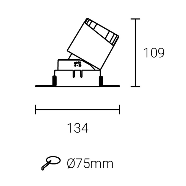 Встраиваемый светодиодный светильник Fiberli 302T75 12130203 изображение 2 Встраиваемый светодиодный светильник Fiberli 302T75 12130203 Фото № 2