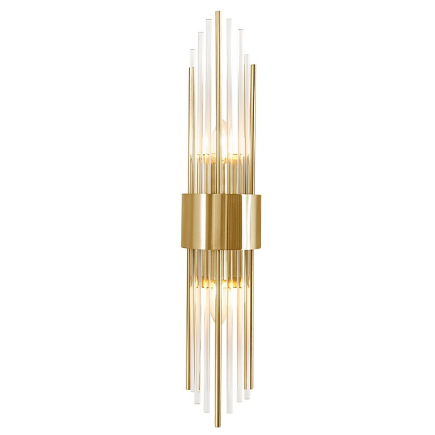 Настенный светильник Crystal Lux Atento AP2 Brass/Transparente изображение 3 Настенный светильник Crystal Lux Atento AP2 Brass/Transparente Фото № 3