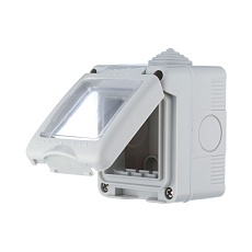 Коробка для открытого монтажа LK Studio LK45 с панелью серый 855003-1 2