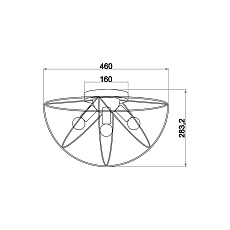 Потолочный светильник Vele Luce Asteroide VL5342L04 4