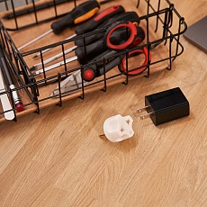 Адаптер сетевой (переходник) с Евро А/F на вилку С1 CEE 7/2