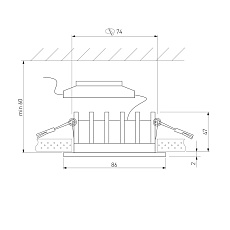 Встраиваемый светодиодный светильник Elektrostandard Combi 25067/LED a069004 1