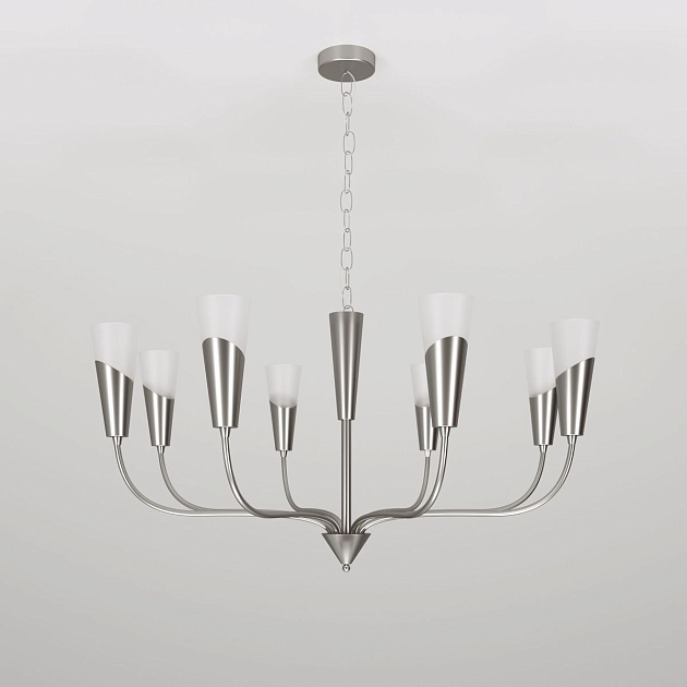 Подвесная люстра Eurosvet Rhyton 60167/8 никель Фото № 6