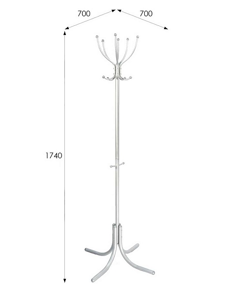 Напольная вешалка Мебелик М 6 001890 изображение 3 Напольная вешалка Мебелик М 6 001890 Фото № 3