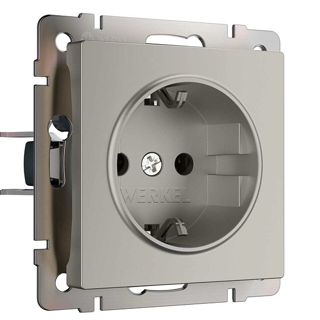 Розетка с заземлением (дымчатый) W1271004/ a069462 Фото № 1