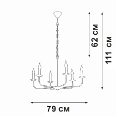 Подвесная люстра Vitaluce V3985-1/6 1