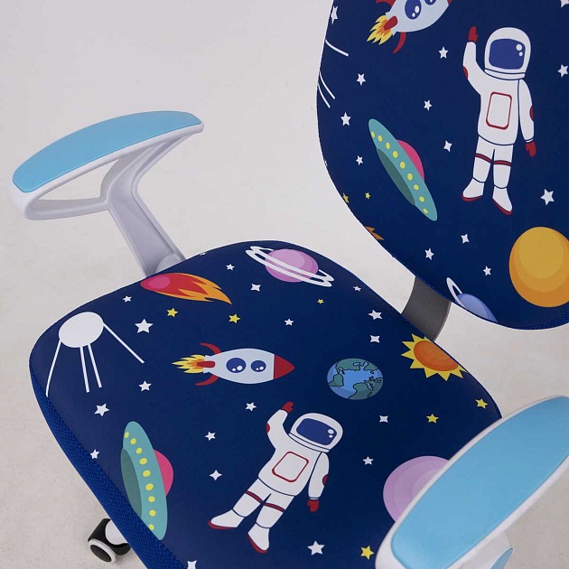 Детское кресло AksHome Catty синий космос, ткань 84762 Фото № 5
