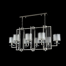 Подвесная люстра Crystal Lux Nicolas SP8 L1000 Nickel/White 3