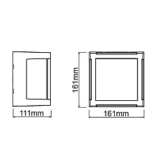 Уличный настенный светодиодный светильник Mantra Creek 8851 1