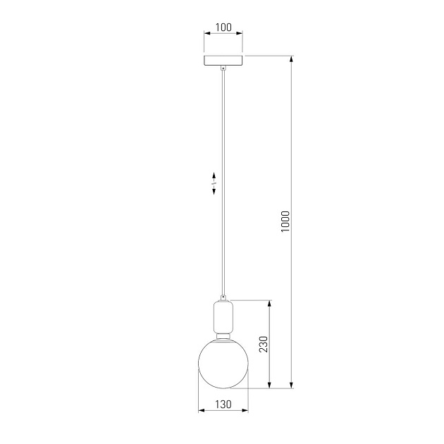 Подвесной светильник Eurosvet Bubble 50151/1 золото Фото № 2