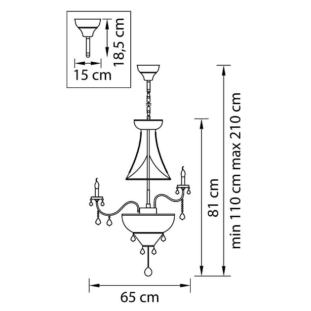 Подвесная люстра Osgona Classic 700161 Фото № 2