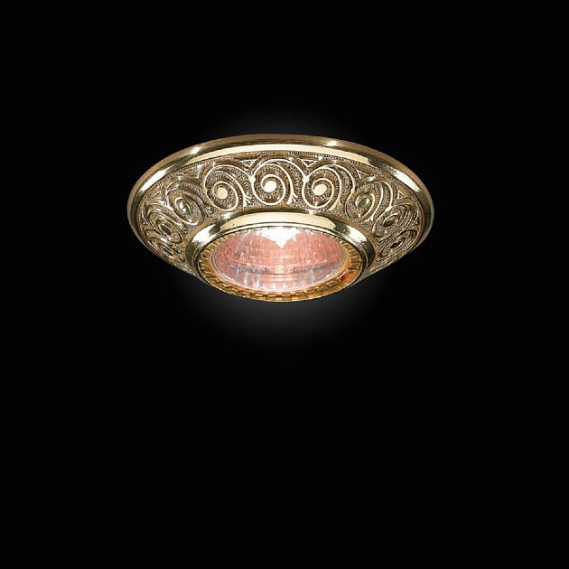 Встраиваемый светильник Reccagni Angelo Spot 7102 Oro Фото № 1